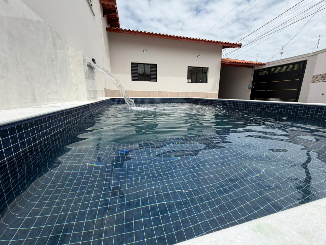 CAS261365 Casa Nova no Jardim Jamaica Itanhaém – 02 Dormitórios com Piscina