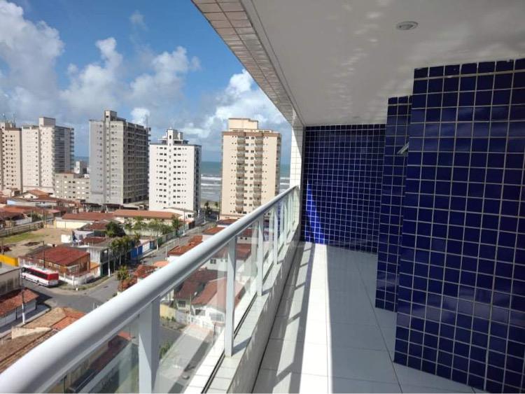 CAS261377 Cobertura à Venda no 08º Andar em Itanhaém – Varanda com Fechamento em Vidro